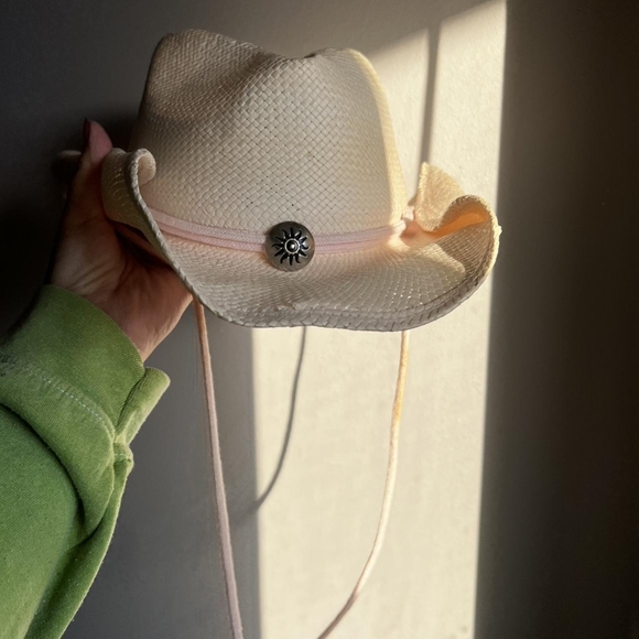 Country Road Women's Cream and Pink Hat - Picture 3 of 3